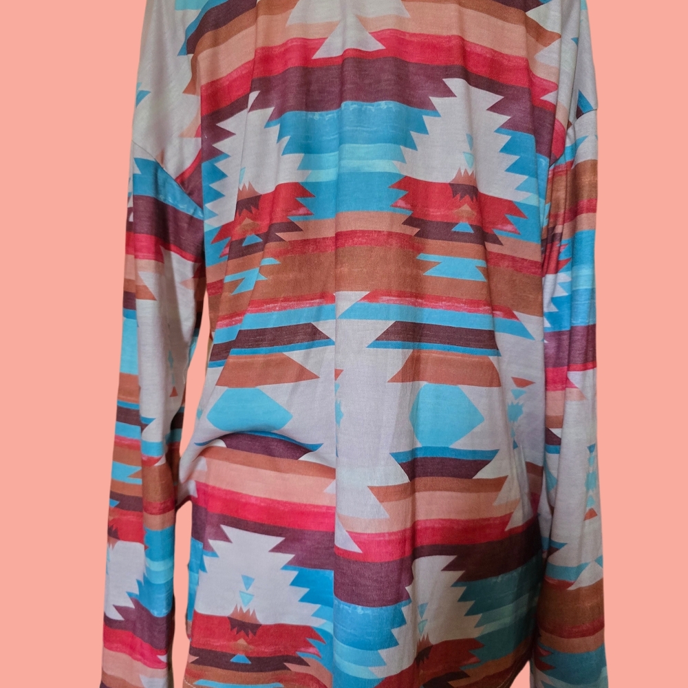 Multicolor Button Down Shirt - Picture 3 of 6